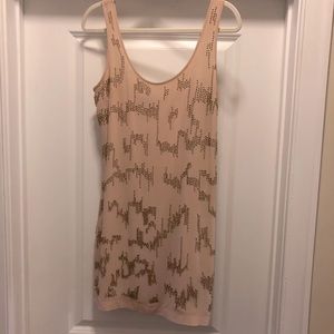 Bebe Nude Beaded Dress